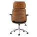 Kit 6 Cadeira de Escritório Home Office Decorativas Casemiro PU c/Regulagem de Altura Base Giratória Preto G56 - Gran Belo