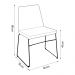 Kit 6 Cadeiras Decorativa Sala de Jantar Anne Linho Azul G17 - Gran Belo