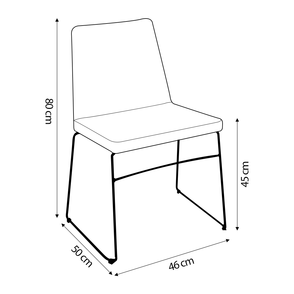 Kit 6 Cadeiras Decorativa Sala de Jantar Anne Linho Azul G17 - Gran Belo