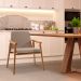 Kit 6 Cadeiras Decorativa Sala de Jantar Sidnei Linho Bege G17 - Gran Belo