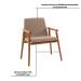 Kit 6 Cadeiras Decorativa Sala de Jantar Sidnei Linho Bege G17 - Gran Belo