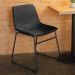 Kit 6 Cadeiras Decorativas Marquezine Sala de Jantar PU Base Aço Preto G56 - Gran Belo