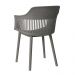 Kit 6 Cadeiras Decorativas Prescott Sala de Jantar PP/PU Cinza G56 - Gran Belo