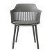 Kit 6 Cadeiras Decorativas Prescott Sala de Jantar PP/PU Cinza G56 - Gran Belo