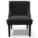 Kit 6 Cadeiras Decorativas Sala de Jantar Base Fixa de Madeira Firenze Veludo Preto G19 - Gran Belo
