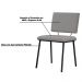 Kit 6 Cadeiras Decorativas Sala de Jantar Fennel Linho Cinza G17 - Gran Belo