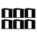 Kit 6 Nichos Organizador 30x30cm Preto G01 - Gran Belo