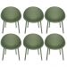 Kit 6 Poltronas Área Externa de PP Marina com Base Desmontável Verde G56 - Gran Belo