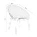 Kit 6 Poltronas Área Externa de PP Marina com Base Desmontável Verde G56 - Gran Belo