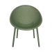 Kit 6 Poltronas Área Externa de PP Marina com Base Desmontável Verde G56 - Gran Belo