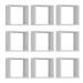 Kit 9 Nichos Organizador 30x30cm Branco G01 - Gran Belo