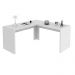 Mesa Angular para Escritório Home Office ME4116 MDP Branco G69 - Gran Belo
