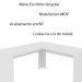 Mesa Angular para Escritório Home Office ME4116 MDP Branco G69 - Gran Belo