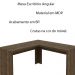 Mesa Angular para Escritório Home Office ME4116 MDP Nogal G69 - Gran Belo