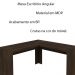 Mesa Angular para Escritório Home Office ME4116 MDP Rustico G69 - Gran Belo