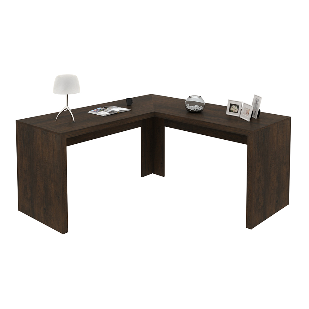 Mesa Angular para Escritório Home Office ME4116 MDP Rustico G69 - Gran Belo