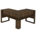 Mesa Angular para Escritório Home Office ME4145 MDP Nogal G69 - Gran Belo
