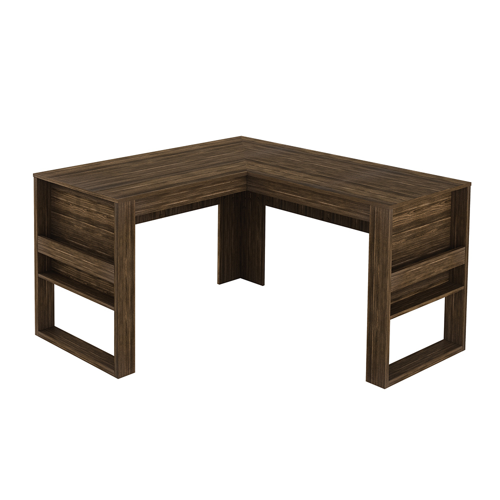Mesa Angular para Escritório Home Office ME4145 MDP Nogal G69 - Gran Belo