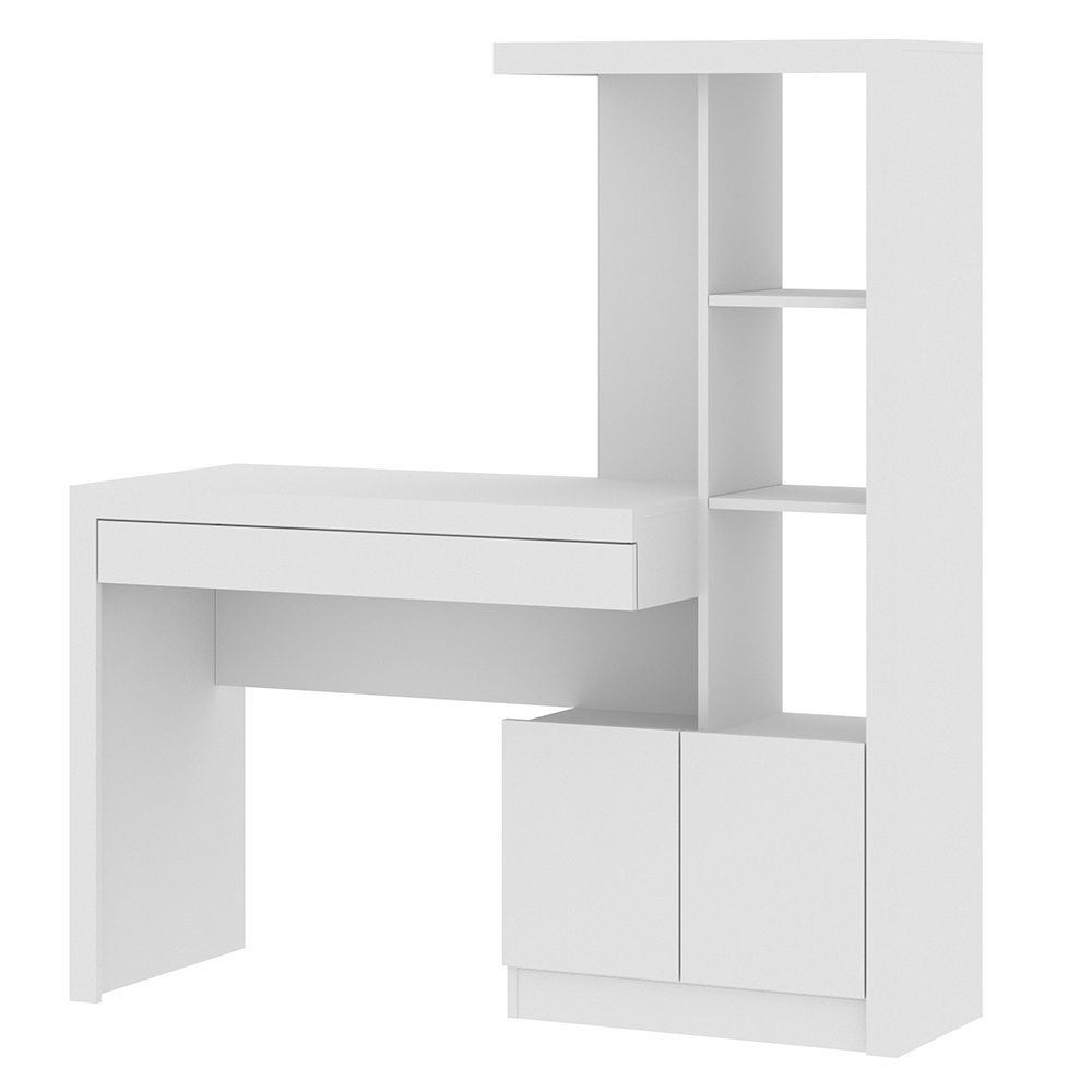 Mesa Conjunto para Escritório Home Office ME4143 MDP Branco G69 - Gran Belo
