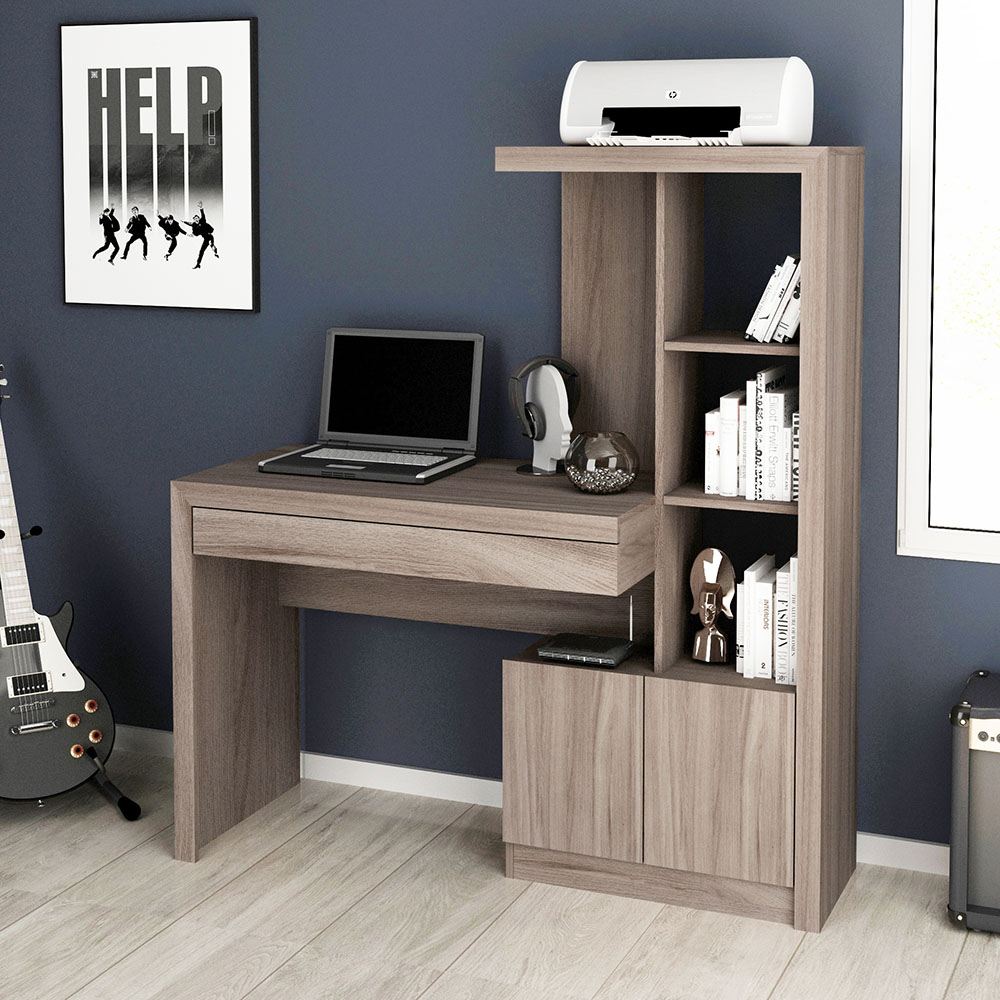 Mesa Conjunto para Escritório Home Office ME4143 MDP Carvalho G69 - Gran Belo