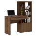 Mesa Conjunto para Escritório Home Office ME4143 MDP Nogal G69 - Gran Belo