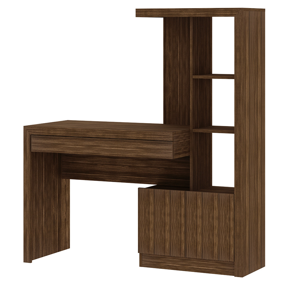 Mesa Conjunto para Escritório Home Office ME4143 MDP Nogal G69 - Gran Belo