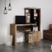Mesa Conjunto para Escritório Home Office ME4143 MDP Nogal/Preto G69 - Gran Belo