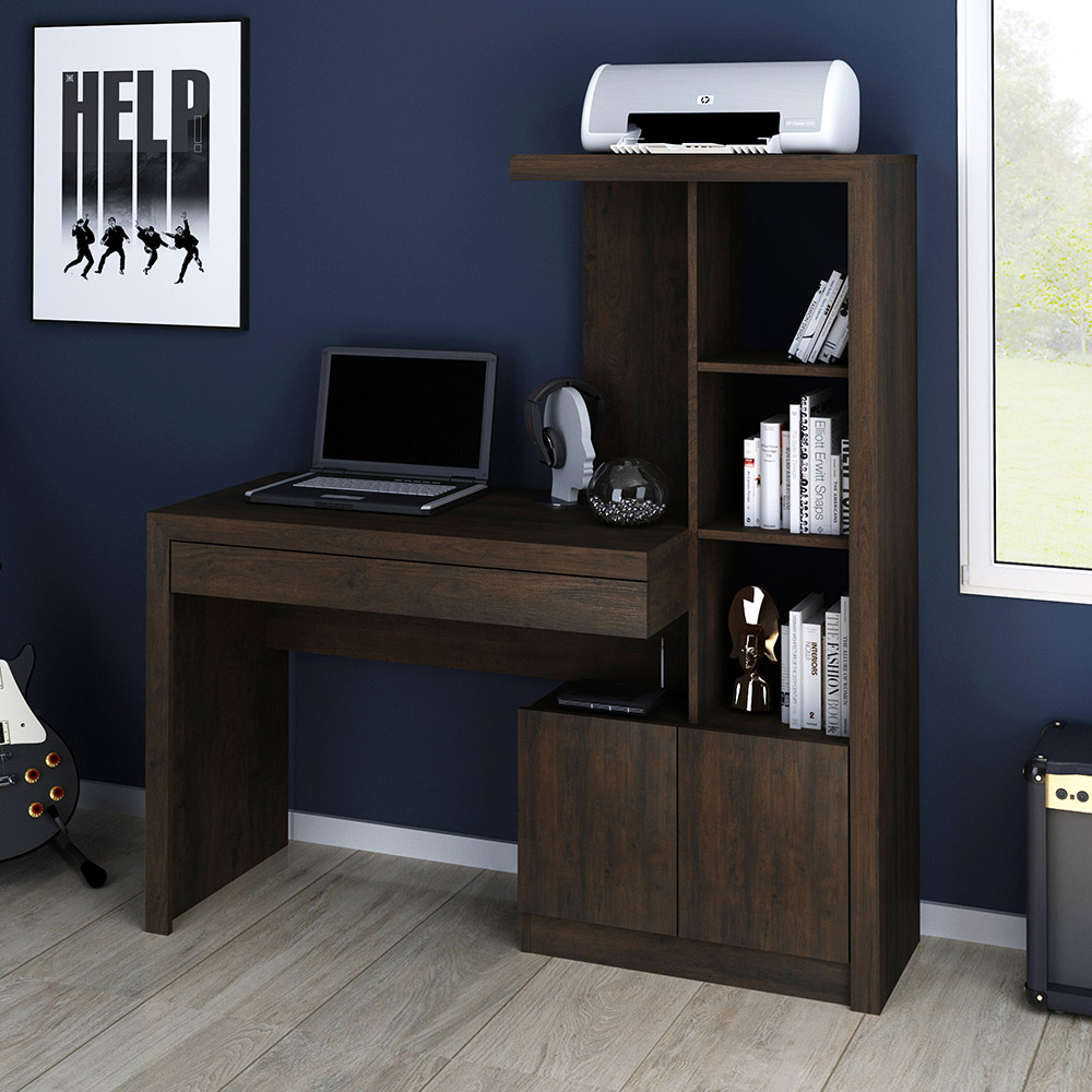 Mesa Conjunto para Escritório Home Office ME4143 MDP Rustico G69 - Gran Belo