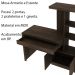 Mesa Conjunto para Escritório Home Office ME4143 MDP Rustico G69 - Gran Belo