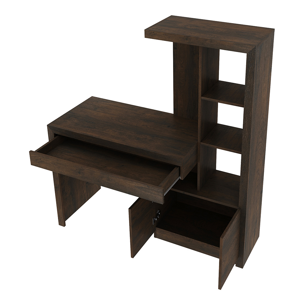 Mesa Conjunto para Escritório Home Office ME4143 MDP Rustico G69 - Gran Belo