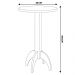 Mesa Decorativa Bistrô Dionísio 65X65 Redondo Imbuia G42 - Gran Belo