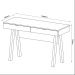 Mesa Escrivaninha para Escritório Home Office ME4128 MDP Amendoa G69 - Gran Belo