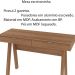 Mesa Escrivaninha para Escritório Home Office ME4128 MDP Amendoa G69 - Gran Belo