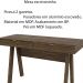 Mesa Escrivaninha para Escritório Home Office ME4128 MDP Nogal G69 - Gran Belo