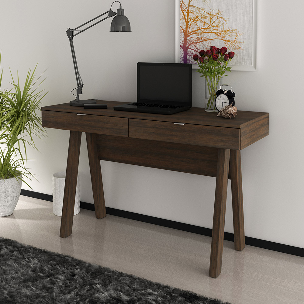 Mesa Escrivaninha para Escritório Home Office ME4128 MDP Rustico G69 - Gran Belo
