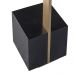 Mesa Lateral Decorativa Para Sala de Estar Goagil 35x35 Tampo e Base Preto Metal Dourado G55 - Gran Belo