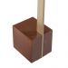 Mesa Lateral Decorativa Para Sala de Estar Goagil 40x40 Tampo Off White Base Amêndoa Metal Dourado G55 - Gran Belo