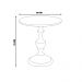 Mesa Lateral Decorativa Para Sala de Estar Rialto 70x76 Imbuia/Preto - Gran Belo