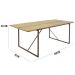 Mesa Para Sala de Jantar Industrial 08 Lugares Conrad Oregon G04 - Gran Belo