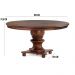 Mesa Redonda Para Sala de Jantar 08 Lugares Hill 160cm Canela G04 - Gran Belo