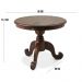 Mesa Redonda Para Sala de Jantar 2 Lugares Halsey 90 cm Canela G04 - Gran Belo