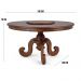 Mesa Redonda Sala de Jantar 6 Lugares Mariah 140cm com Prato Giratório Canela G04 - Gran Belo
