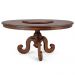 Mesa Redonda Sala de Jantar 8 Lugares Mariah 160cm com Prato Giratório Canela G04 - Gran Belo