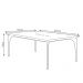Mesa Sala de Jantar 8 Lugares 218cm Tampo em Laca Dinamarca OffWhite/Mel - Gran Belo