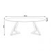 Mesa Sala de Jantar 8 Lugares 250cm Tampo Oval Efron Nogueira/Preto G13 - Gran Belo