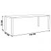 Mesa Sala de Jantar Cozinha Bladel 120cm Grafite Madeira Maciça Rustic Brown G54 - Gran Belo