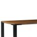 Mesa Sala de Jantar Cozinha Bladel 220cm Grafite Madeira Maciça Rustic Brown G54 - Gran Belo