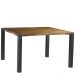 Mesa Sala de Jantar Cozinha Bladel Quadrada 120cm Grafite Madeira Maciça Rustic Brown G54 - Gran Belo