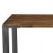 Mesa Sala de Jantar Cozinha Bladel Quadrada 120cm Grafite Madeira Maciça Rustic Brown G54 - Gran Belo
