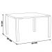 Mesa Sala de Jantar Cozinha Bladel Quadrada 80cm Grafite Madeira Maciça Rustic Brown G54 - Gran Belo
